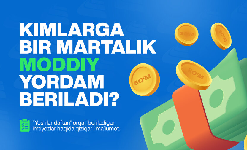 Kimlarga bir martalik moddiy yordam beriladi?