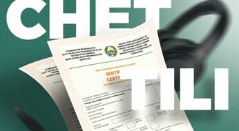 Navbatdagi chet tili imtihoni uchun ruxsatnomalar taqdim etildi