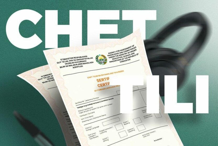 Navbatdagi chet tili imtihoni uchun ruxsatnomalar taqdim etildi
