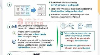 Maktabdan shahodatnoma elektron shaklda beriladi