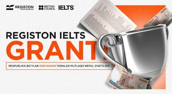 IELTS o‘qish uchun yoshlarga 1200 ta Grant ajratildi. Grantning umumiy miqdori 3.4 milliard so‘m!